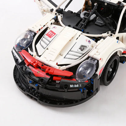 911RSR 1:10 1580PCS Technical Classic RC Super Racing Car Building Blocks Model Power Module Bricks Kids Birthday Boys Gifts Toy